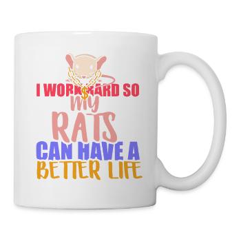 Rat, house rat, rat owner, rat lover - Mug - white - Right