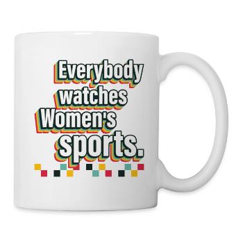 Supporting women in sport - Mug - white - Right