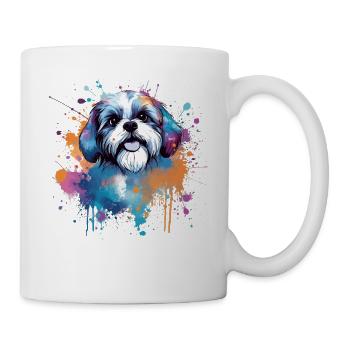 Vibrant Pup Splash Shih Tzu - Mug - white - Right