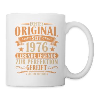 Original seit 1976 – 50. Geburtstag Retro  - Tasse - Weiß - Rechts