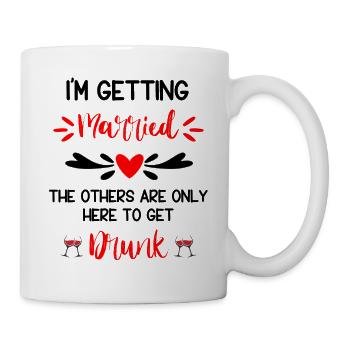 Bride's Getting Married Humor - Mug - white - Right