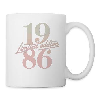 Jahrgang 1986 Limited Edition Retro - Tasse - Weiß - Rechts