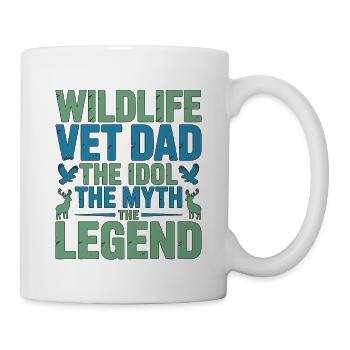 Wildlife Vet Dad The Idol The Exotic Animal Care - Mug - white - Right