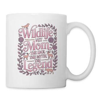 Vétérinaire de la faune Maman L’idole Le Vétérinaire du zoo - Mug blanc - blanc - Droite