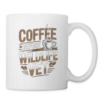 Vétérinaire de la faune sauvage Café Médecine de la faune Amateur de café - Mug blanc - blanc - Droite