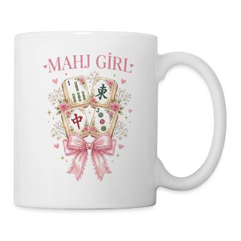 Mahj Girl Mahjong Lover Mahjong Player - Mug - white - Right
