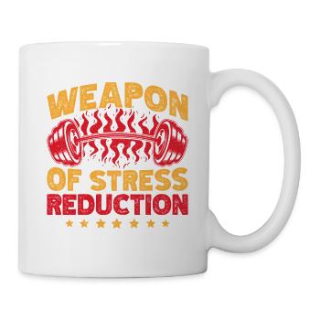 Motivation fitness : l’arme du stress pour le bodybuilder - Mug blanc - blanc - Droite