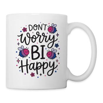 Mois de la fierté LGBT - Ne t’inquiète pas avec Happy - Mug blanc - blanc - Droite