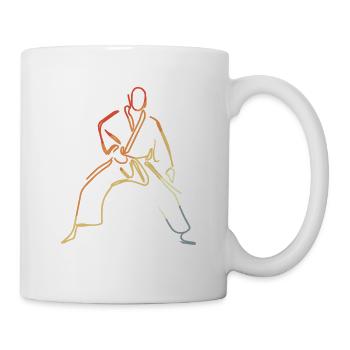 Judoka Sketch Vintage Look - Mug - white - Right