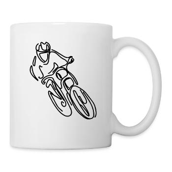 Mountain Bike Downhill - Mug - white - Right