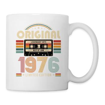 Cadeau du 50e anniversaire Millésime juin 1976 - Mug blanc - blanc - Droite