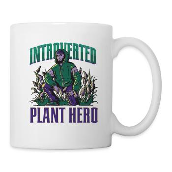 Écologiste Écologie Héros Introverti des Plantes - Mug blanc - blanc - Droite