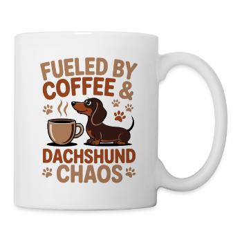 Dachshund Coffee Chaos - Mug - white - Right