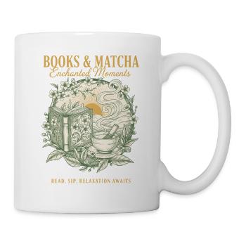 Books And Matcha Enchanted Moments Green Tea - Mug - white - Right