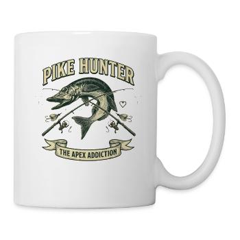 Pike Hunter Angler Predator Vintage - Mug - white - Right