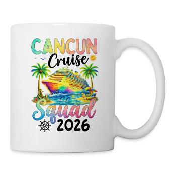 Équipe de croisière de Cancún 2026 - Mug blanc - blanc - Droite