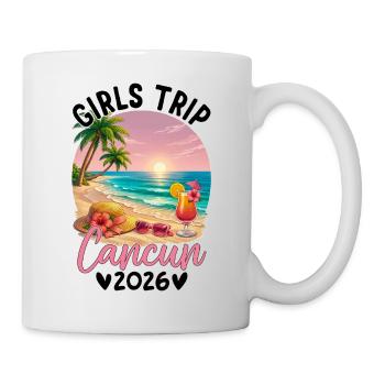 Girl Trip Cancún 2026 - Mug blanc - blanc - Droite