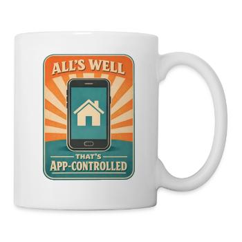 Alles gut per App | Smart Home - Tasse - Weiß - Rechts