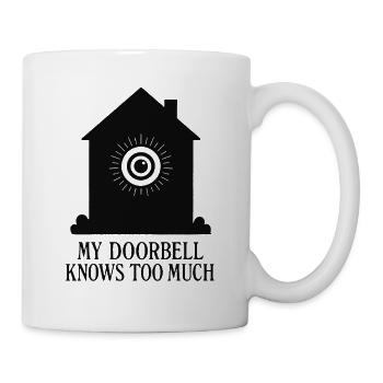 La sonnette en sait trop | Maison intelligente - Mug blanc - blanc - Droite