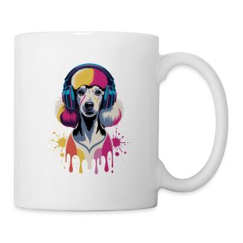 Casque Caniche - Mug blanc - blanc - Droite