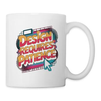Graphic Designer Design Requires Visual Artist - Tasse - Weiß - Rechts