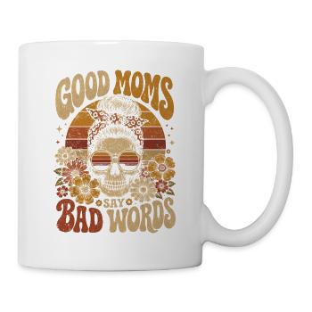 Les bonnes mères disent des gros mots - Mug blanc - blanc - Droite
