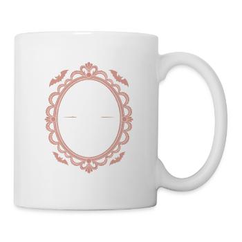 Pale Aesthetic: Delicate pastel lace - Mug - white - Right