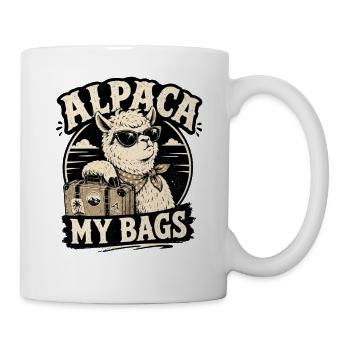 Alpaga, mes sacs - Mug blanc - blanc - Droite