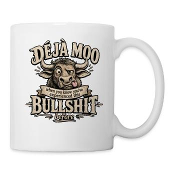 Déjà Moo Cow Humor Saying - Mug - white - Right