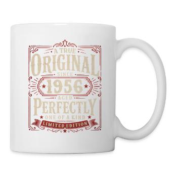 Cadeau de 70e anniversaire Millésime original 1956 - Mug blanc - blanc - Droite