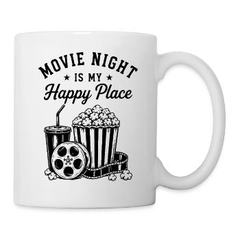 Movie Night is my Happy Place Kino Film Popcorn - Mug - white - Right