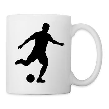 Football Fußball - Mug blanc - blanc - Droite