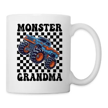Monster Truck Blue Flames - Mug - white - Right