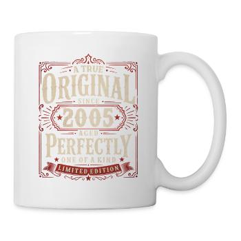 21st Birthday Gift Original Vintage 2005 - Mug - white - Right
