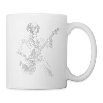 Martin Van Buren jouant de la guitare - Mug blanc - blanc - Droite