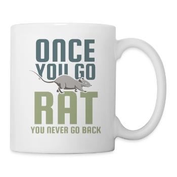 Rat, house rat, rat owner, rat lover - Mug - white - Right