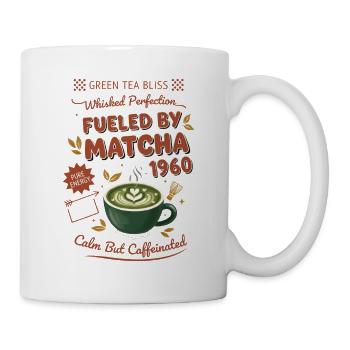 Angetrieben von Matcha 1960 Grüntee-Matcha-Liebhaber - Tasse - Weiß - Rechts