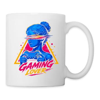 Gaming Lover Girl Retro - Tasse - Weiß - Rechts