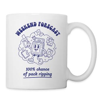 Prévisions du week-end : 100 % de chances de s’écraser - Mug blanc - blanc - Droite