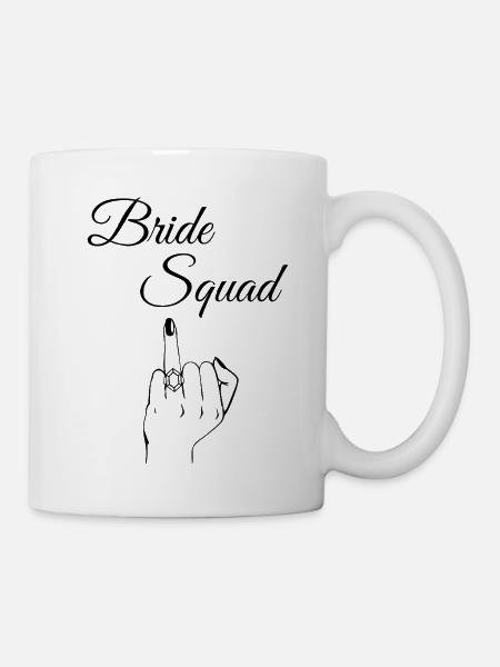 Edgy Bride Squad - Tasse - Weiß