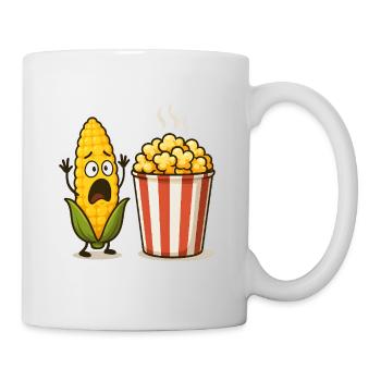 Popcorn choqué au maïs - Mug blanc - blanc - Droite