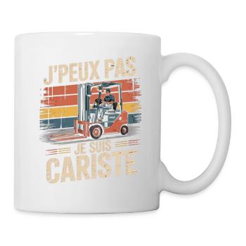 T-Shirt Humour Cadeau Cariste Original Collègues - Mug blanc - blanc - Droite