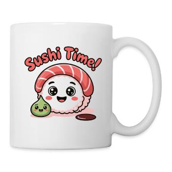 Sushi-Zeitwurf-Symbol - Tasse - Weiß - Rechts