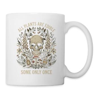 Plantes, jardiniers, jardin, toutes les plantes sont comestibles - Mug blanc - blanc - Droite