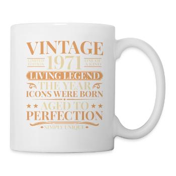 Légende vivante 1971 – 55e anniversaire Millésime - Mug blanc - blanc - Droite