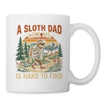 Sloth Dad Hiking Adventure - Mug - white - Right