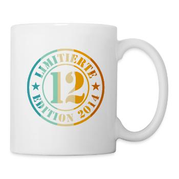 12e anniversaire - Mug blanc - blanc - Droite