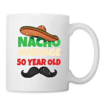 Nacho en moyenne de 50 ans - Mug blanc - blanc - Droite