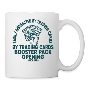 Easily Distracted By Trading Cards Booster Pack - Mug - white - Right
