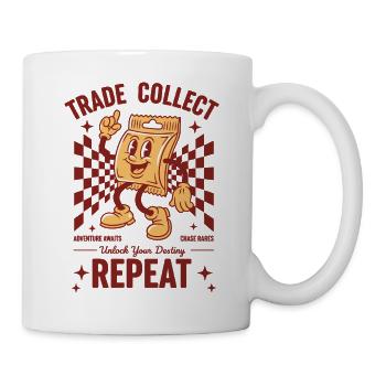 Trade Collect Repeat Trading Card Freischalte deine - Tasse - Weiß - Rechts